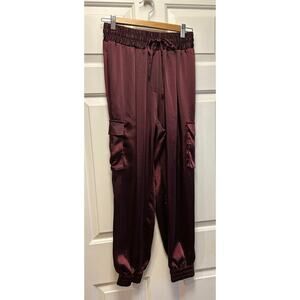 Joe's Jeans Darya Jogger Pants Cargo Womens S Drawstring Waist Zinfandel, Size S